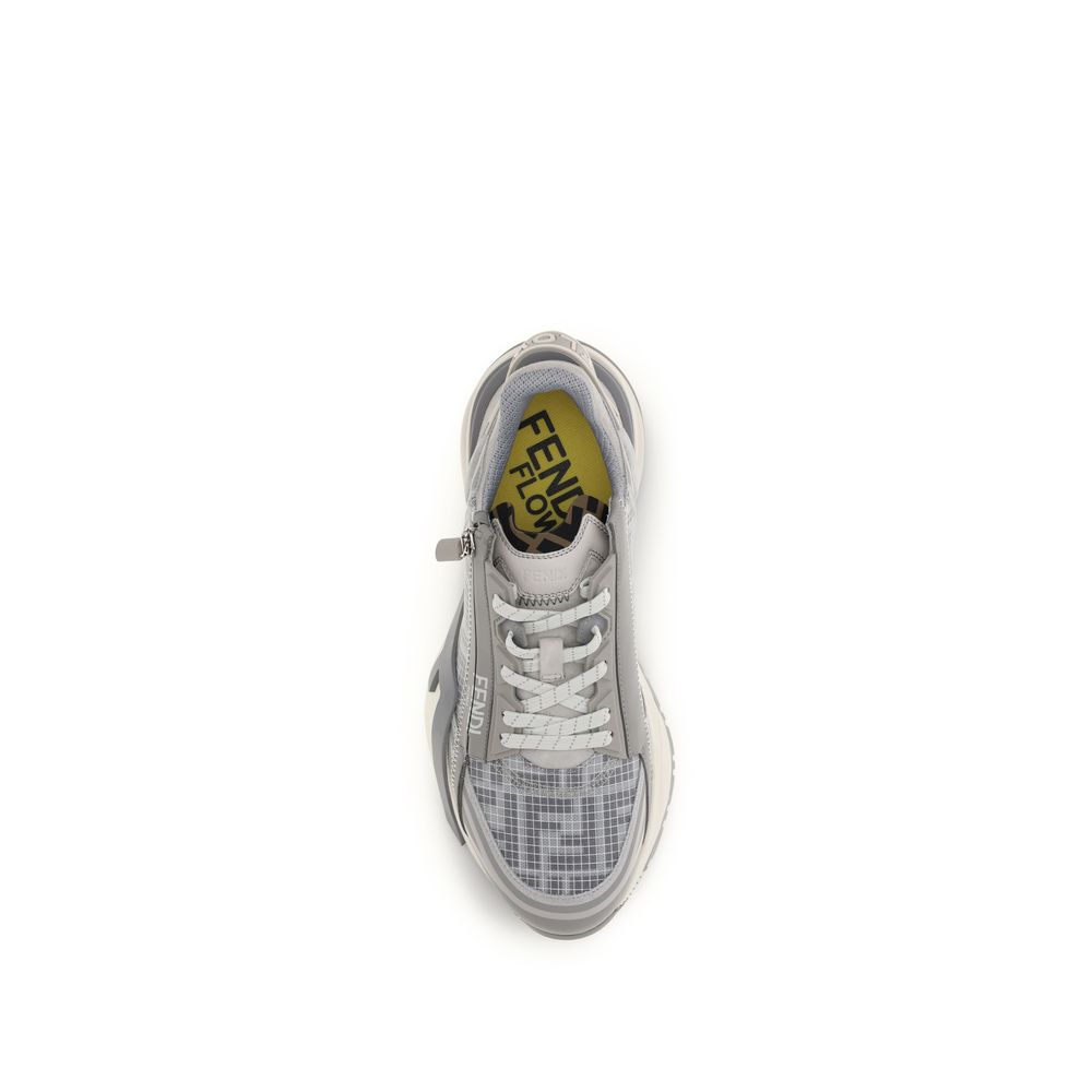 Sneakers sportive Fendi grigie in poliestere