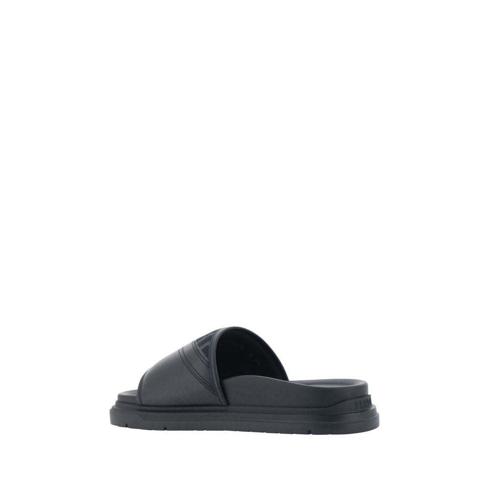 Sandali Fendi in tessuto grigio