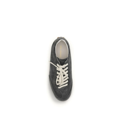 Baskets basses Axel Arigato en cuir de veau gris Bos Taurus
