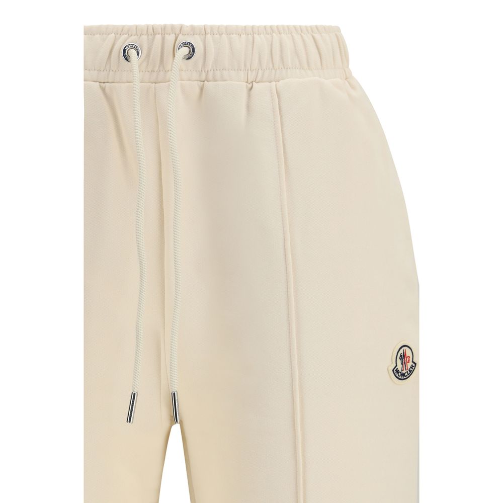 Moncler Pantaloni sportivi in cotone beige