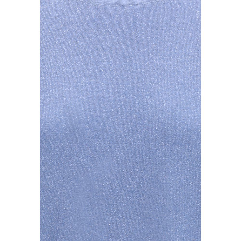 T-shirt in nylon blu Brunello Cucinelli