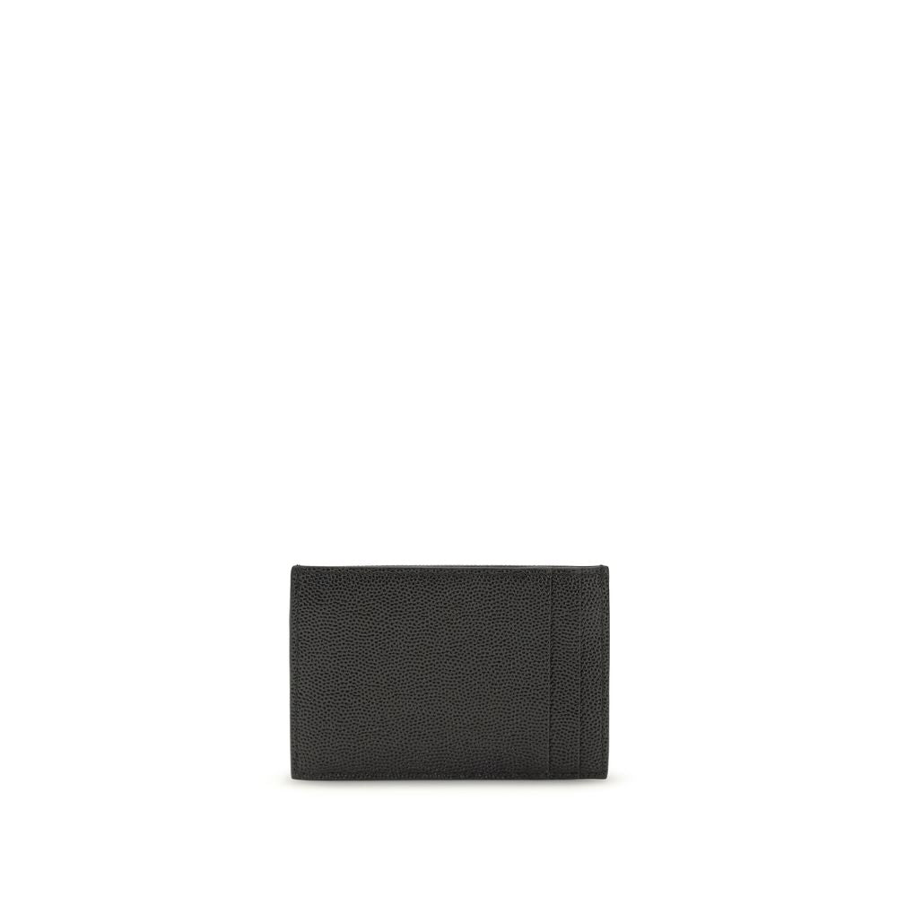 Portefeuille Bos Taurus en cuir de veau noir Saint Laurent
