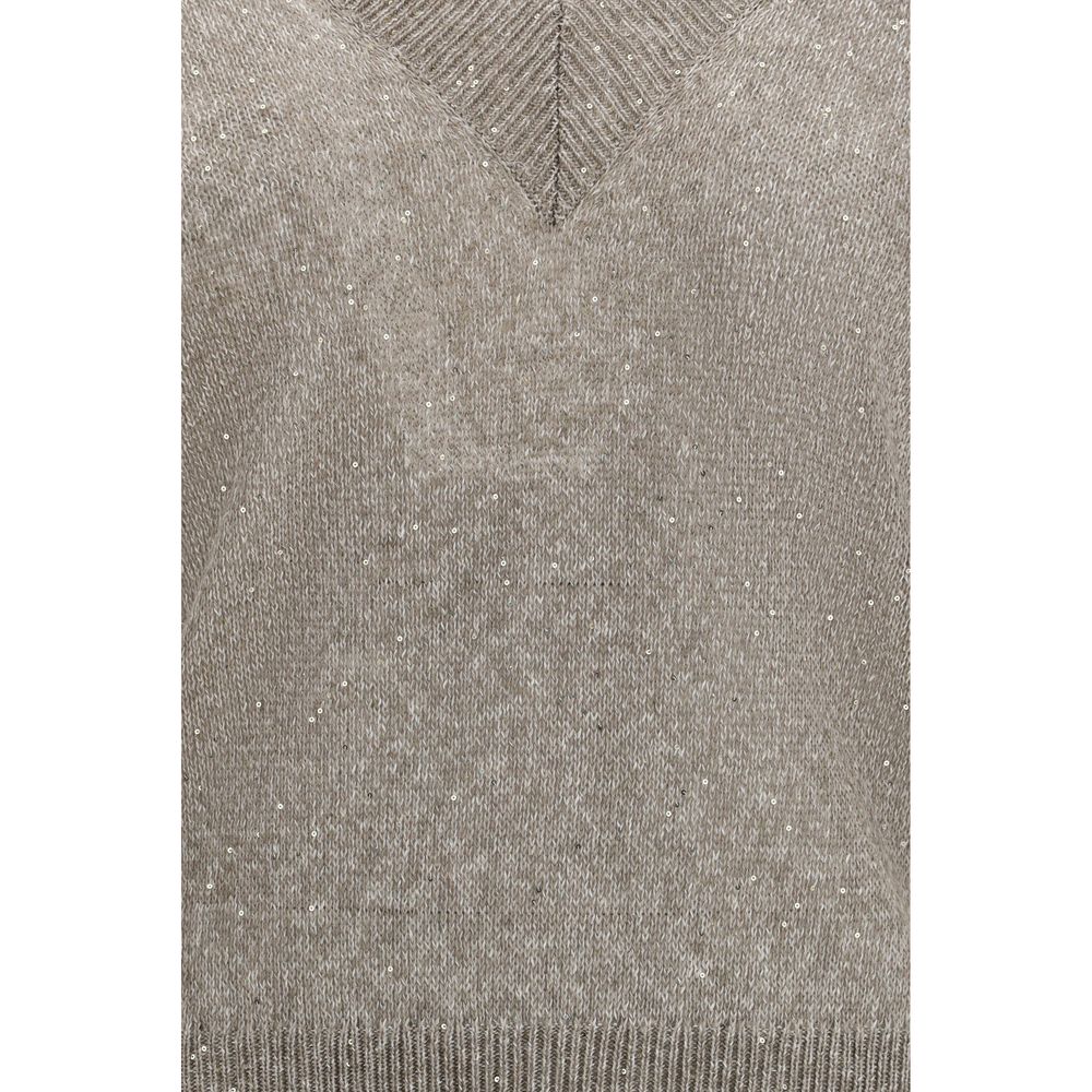 Brunello Cucinelli Sportswear en lin marron