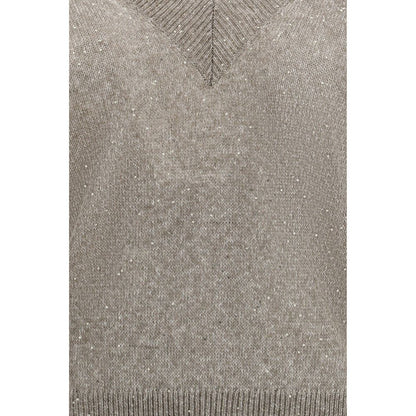 Brunello Cucinelli Sportswear en lin marron