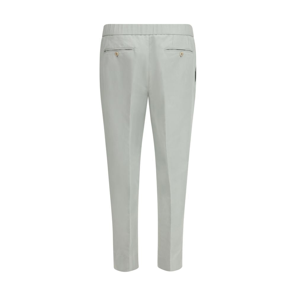 Brioni Pantaloni Casual in Lino Bianco