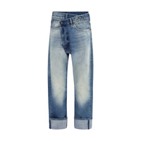 Jeans R13 en coton bleu à jambe droite