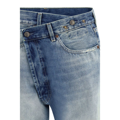 Jeans R13 en coton bleu à jambe droite