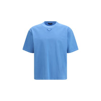 T-Shirt Prada Blu in Cotone