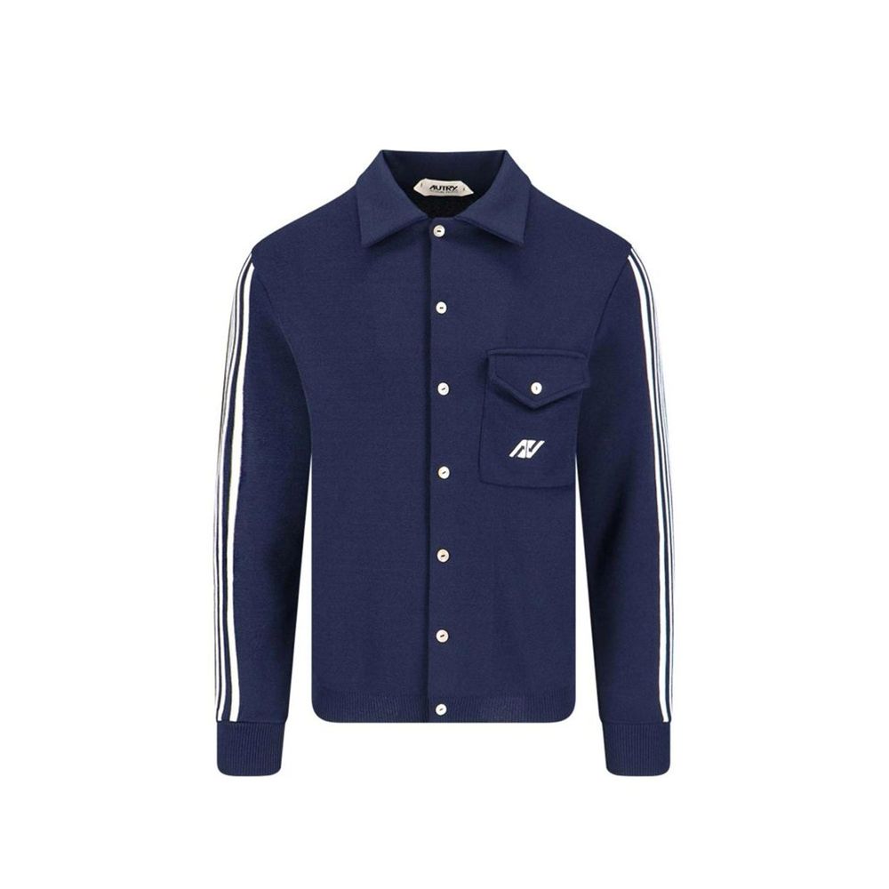 Cardigan Autry Blu in Nylon
