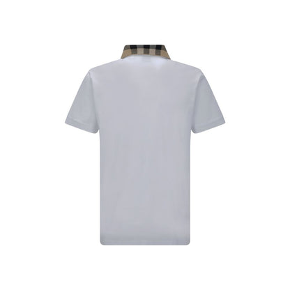 Polo Burberry in cotone bianco