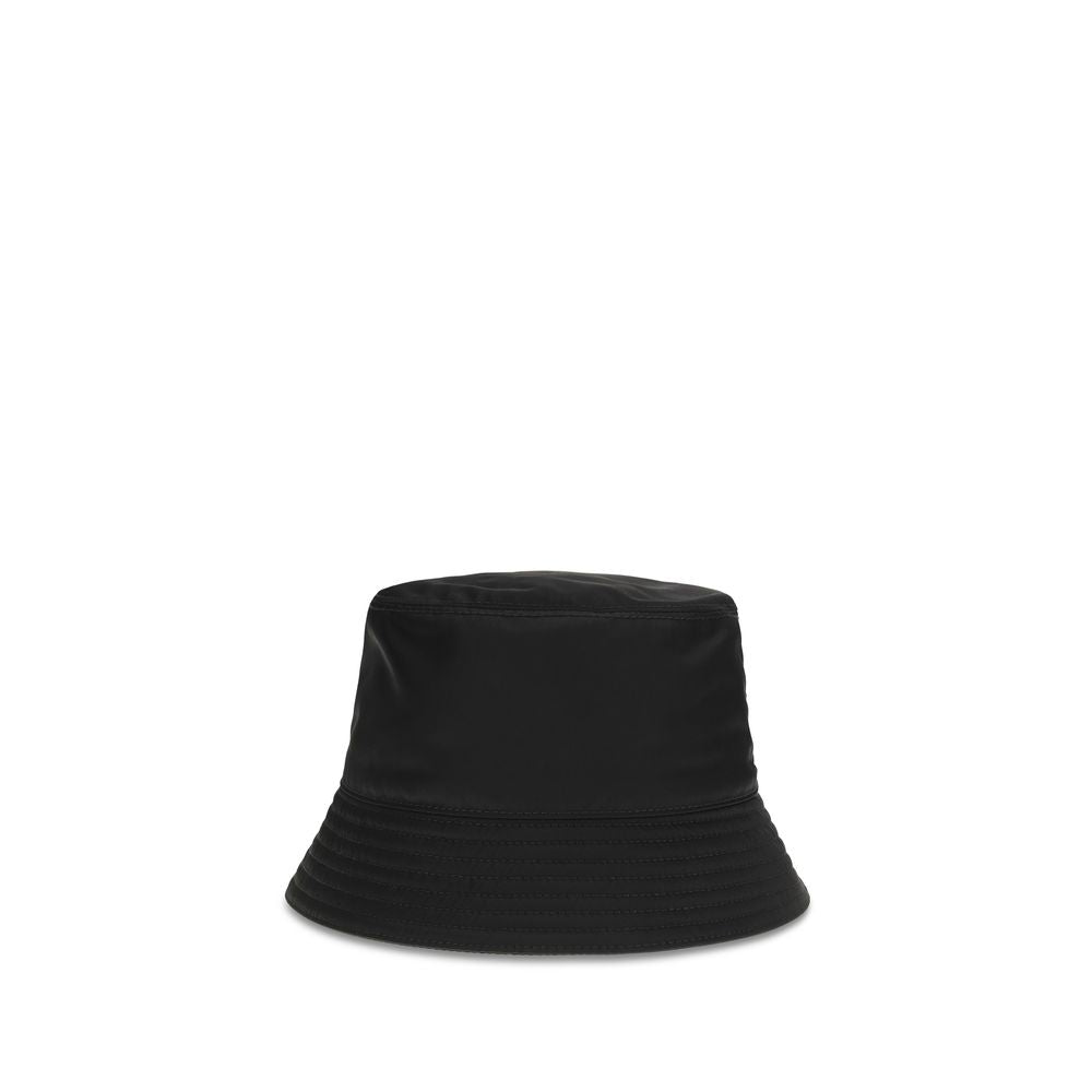 Cappello da pescatore Prada in poliammide riciclata nero