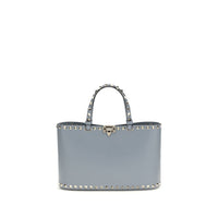 Valentino Garavani Blue Calf Leather Bos Taurus Shoulder Bag