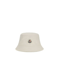 Cappello alla pescatora Moncler in poliestere bianco