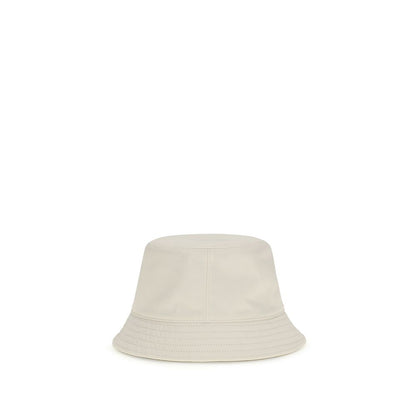 Cappello alla pescatora Moncler in poliestere bianco