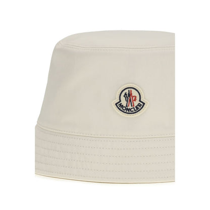 Cappello alla pescatora Moncler in poliestere bianco