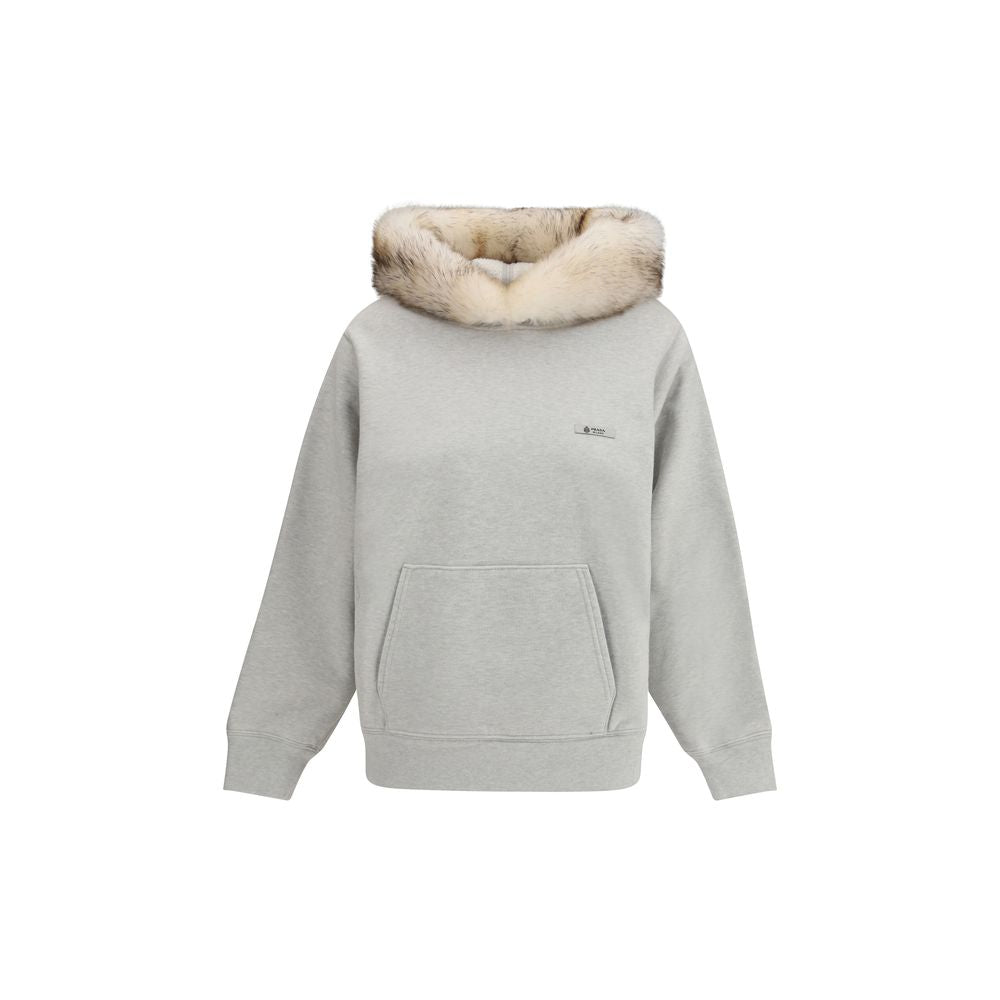 Sweat-shirt Prada en coton gris