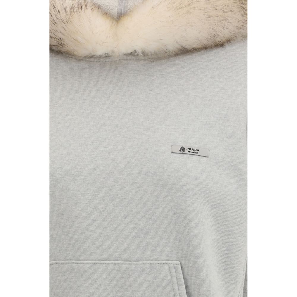 Sweat-shirt Prada en coton gris