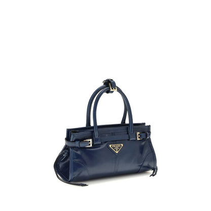 Borsa Prada in pelle di vitello blu Bos Taurus