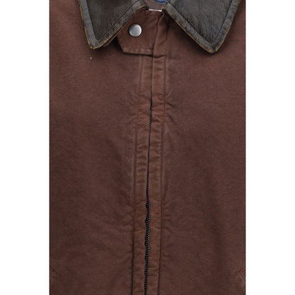 Cappotto Prada in cotone marrone