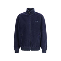 Giacca lunga in poliammide blu Prada