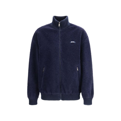 Giacca lunga in poliammide blu Prada