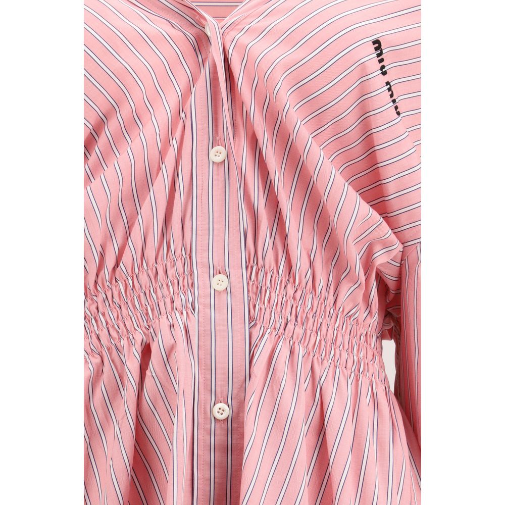 Robe Décontractée en Coton Miu Miu