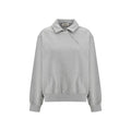 Sweat-shirt en coton gris Miu Miu