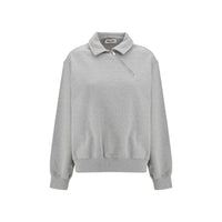 Miu Miu Felpa in cotone grigio