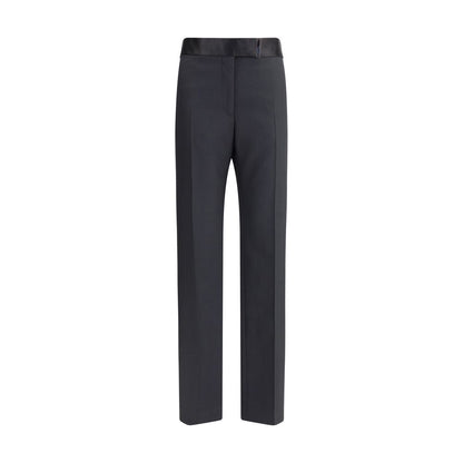 Pantaloni eleganti in seta nera Tom Ford