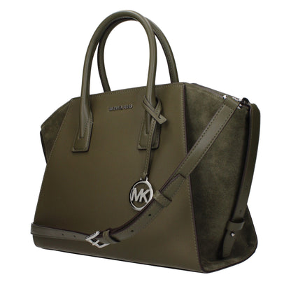 Borsa a mano Michael Kors in pelle verde
