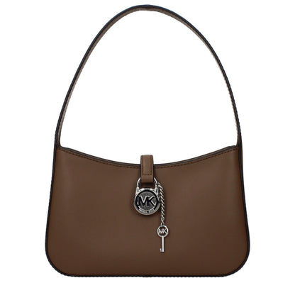 Borsa a mano in pelle marrone Michael Kors