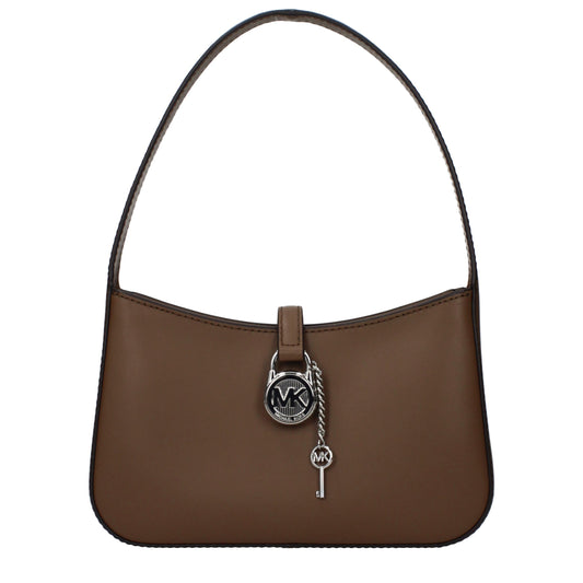 Borsa a mano in pelle marrone Michael Kors