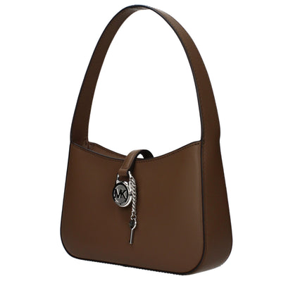 Borsa a mano in pelle marrone Michael Kors