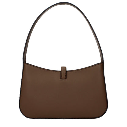 Borsa a mano in pelle marrone Michael Kors