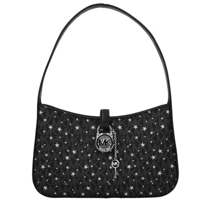 Sac à main Michael Kors en tissu noir