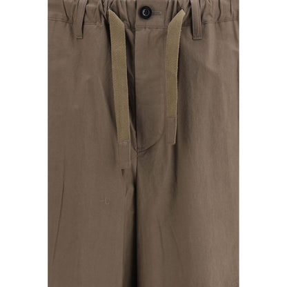 Pantaloni Casual Sacai Marroni in Cotone