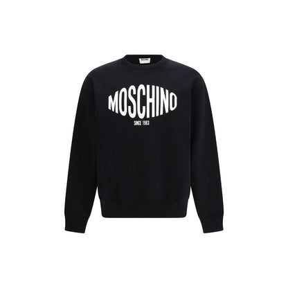 Felpa in cotone nero Moschino