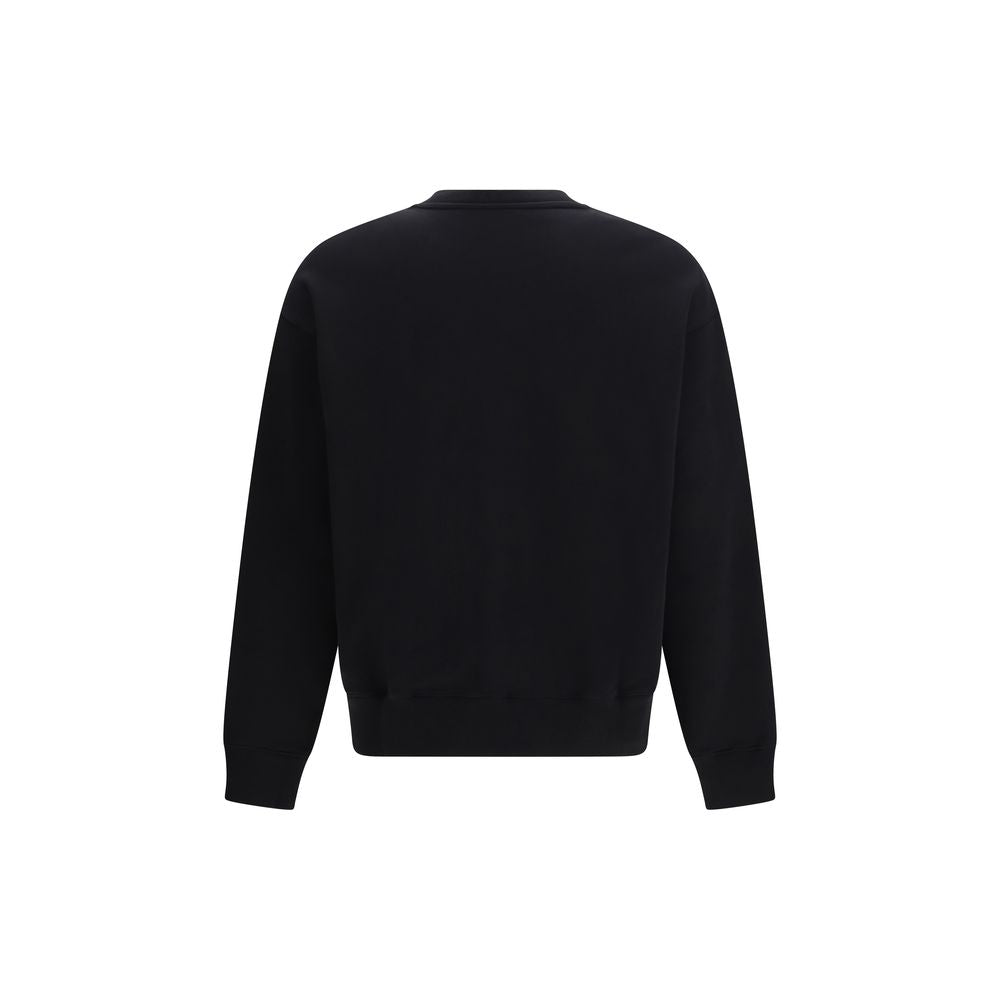 Felpa in cotone nero Moschino