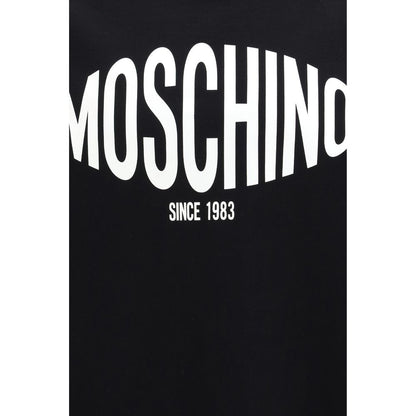 Felpa in cotone nero Moschino