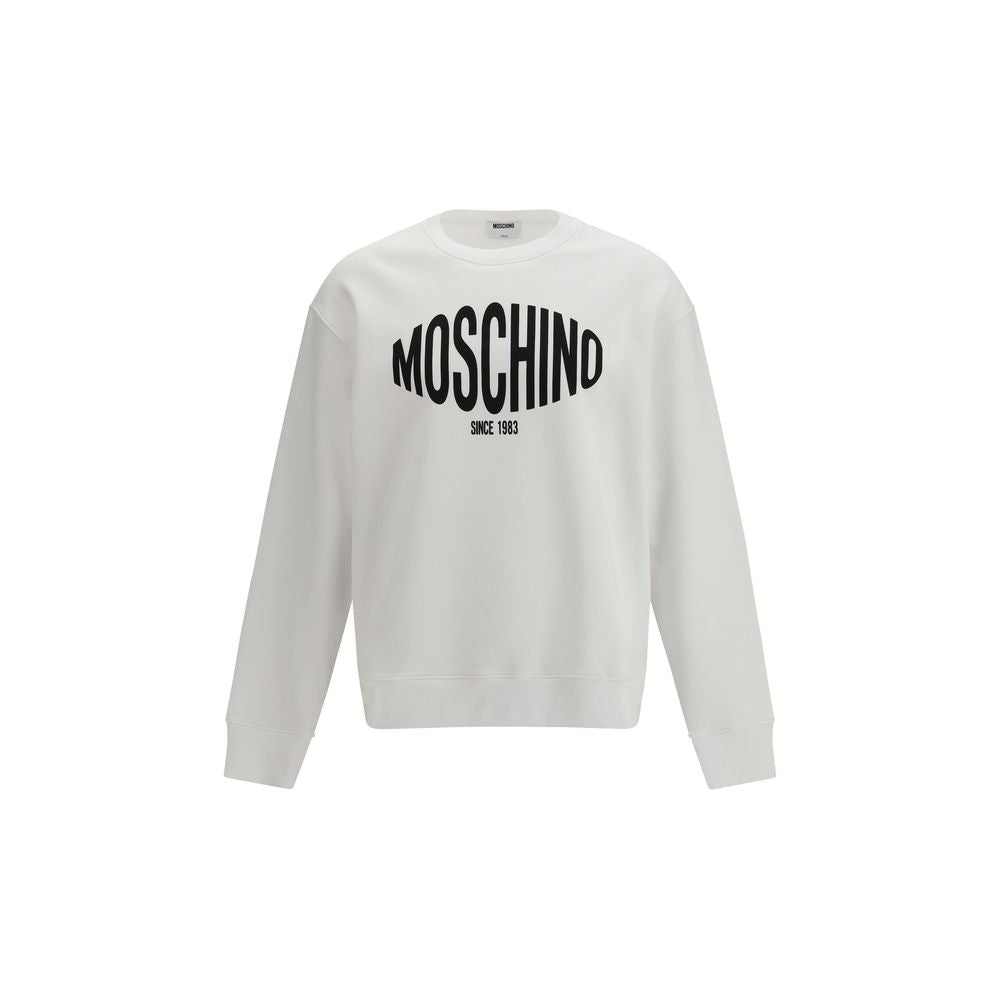 Felpa Moschino in cotone bianco