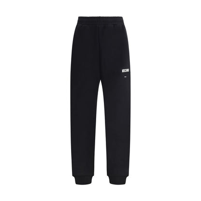 Moschino Pantaloni Casual Neri in Cotone