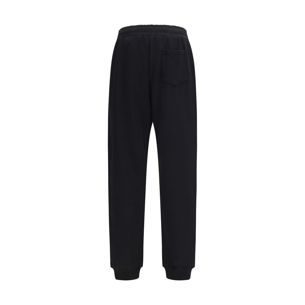 Moschino Pantaloni Casual Neri in Cotone