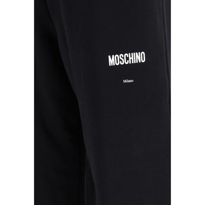 Moschino Pantaloni Casual Neri in Cotone