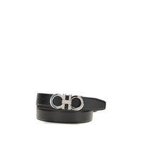 Cintura classica Ferragamo in pelle nera