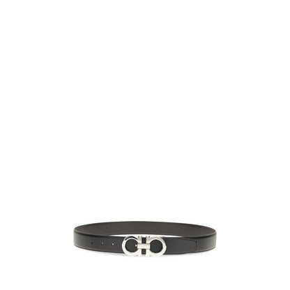 Cintura classica Ferragamo in pelle nera