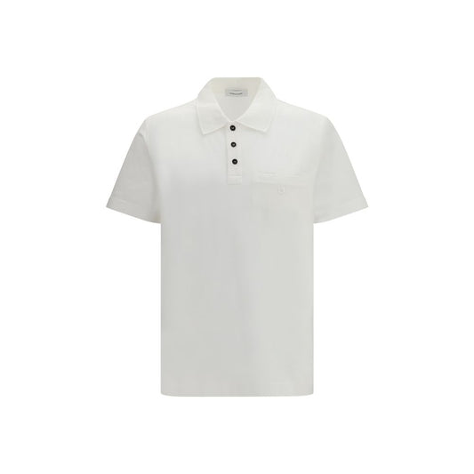 Polo Ferragamo in cotone bianco