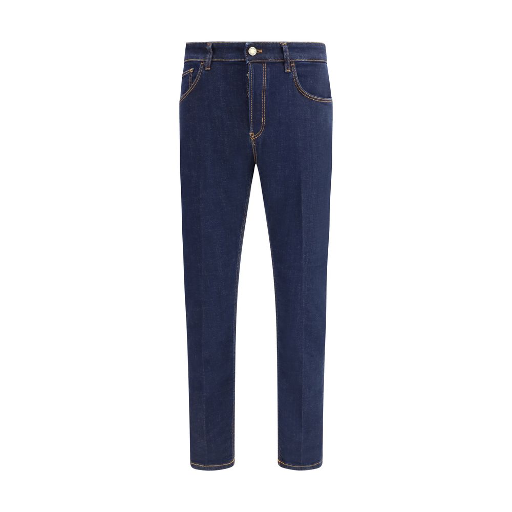 Jean en denim de coton bleu PT Torino