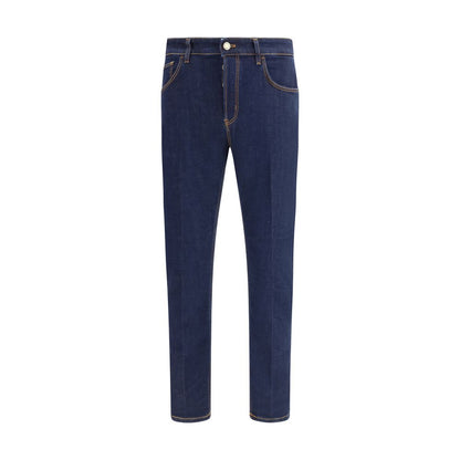 Jean en denim de coton bleu PT Torino