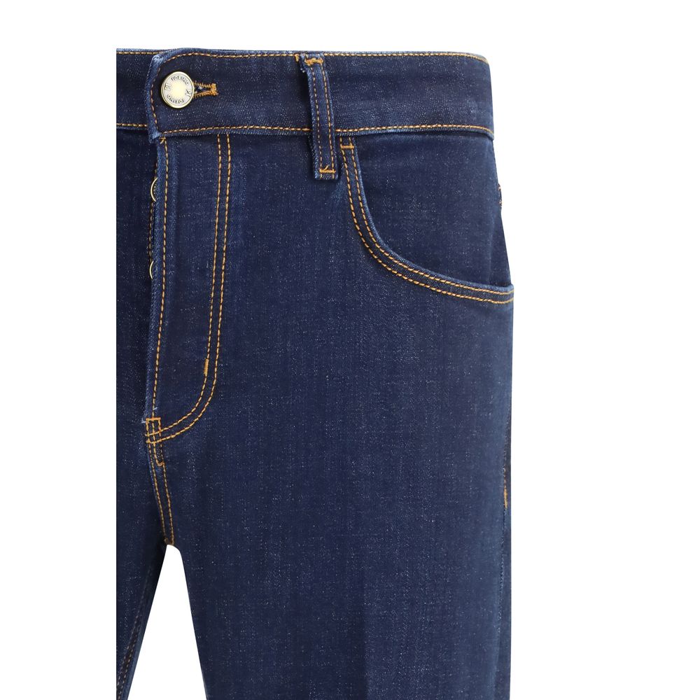 Jean en denim de coton bleu PT Torino