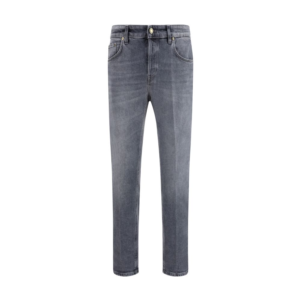 Jeans in denim di cotone grigio PT Torino